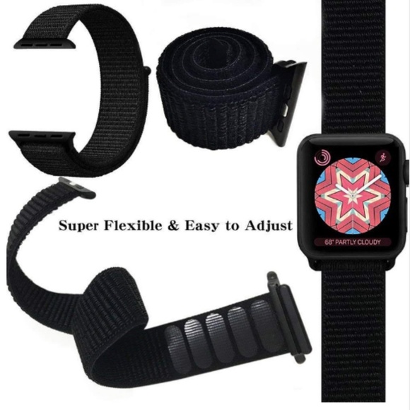 *NEW Berry Strip Sport Loop Strap For Apple Watch - Picture 3 of 5